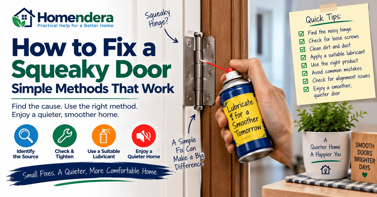 How to Fix a Squeaky Door